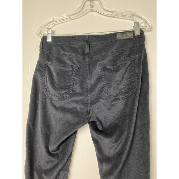 AG Adriano Goldschmied Women's Corduroy Pants Black Size 27R Super Skinny Ankle - Picture 14 of 16